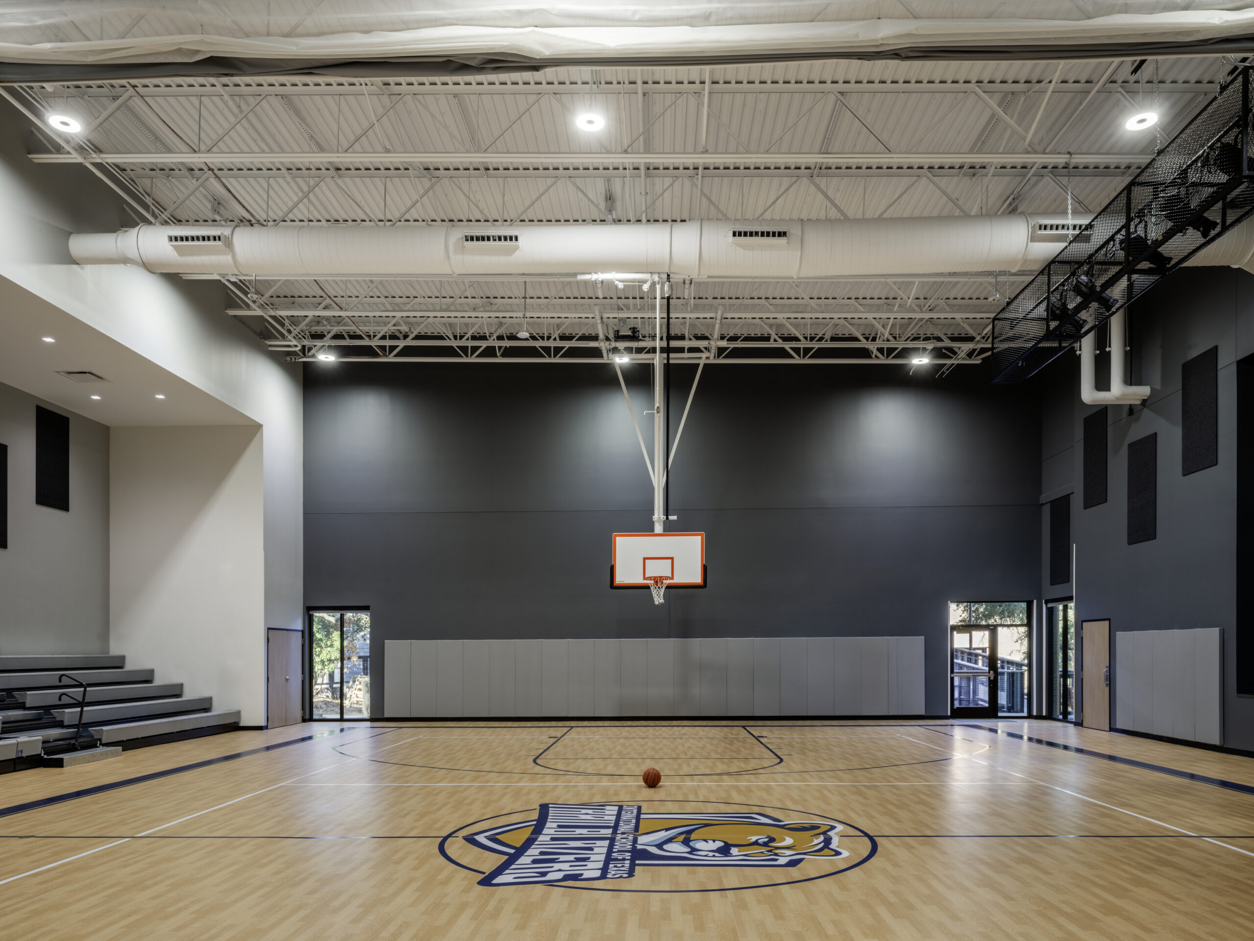 Competition-ready, multi-sport gymnasium